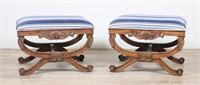 Pair of Baroque Style Footstools
