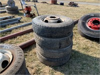(4) LT 235/85R16 M&S Tires & Rims
