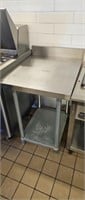 24-in X 30-in stainless steel table