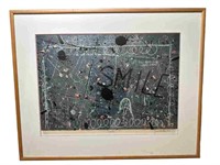 "SMILE" BY BASIL HADLEY 1979 SIGNED FRAMED ETCHING