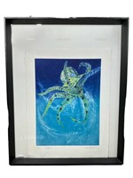 "THE OCTOPUS" SIGNED FRAMED PRINT BY FRANK