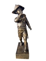 SIGNED DAVID BROMLEY "MARCHING ON " BRONZE