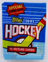 Pack of 1991 Topps Hockey Picture Cards