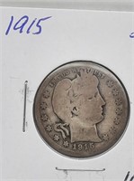 1915 Barber 25 Cent Coin