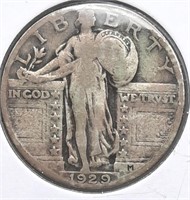 1929 Standing Liberty 25 Cent Coin