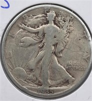 1935S Walking Liberty Half Dollar Coin