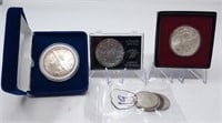 2 Silver Eagles; $2 Face in 40%
