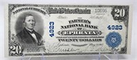 $20 National Currency 1902 Farmers N.B. Ephrata