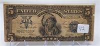 $5 Silver Certificate Series 1899 VG