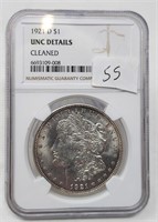 1921-D Silver Dollar NGC Unc.-Details