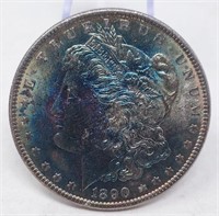 1890 Silver Dollar Unc.-Nicely Toned