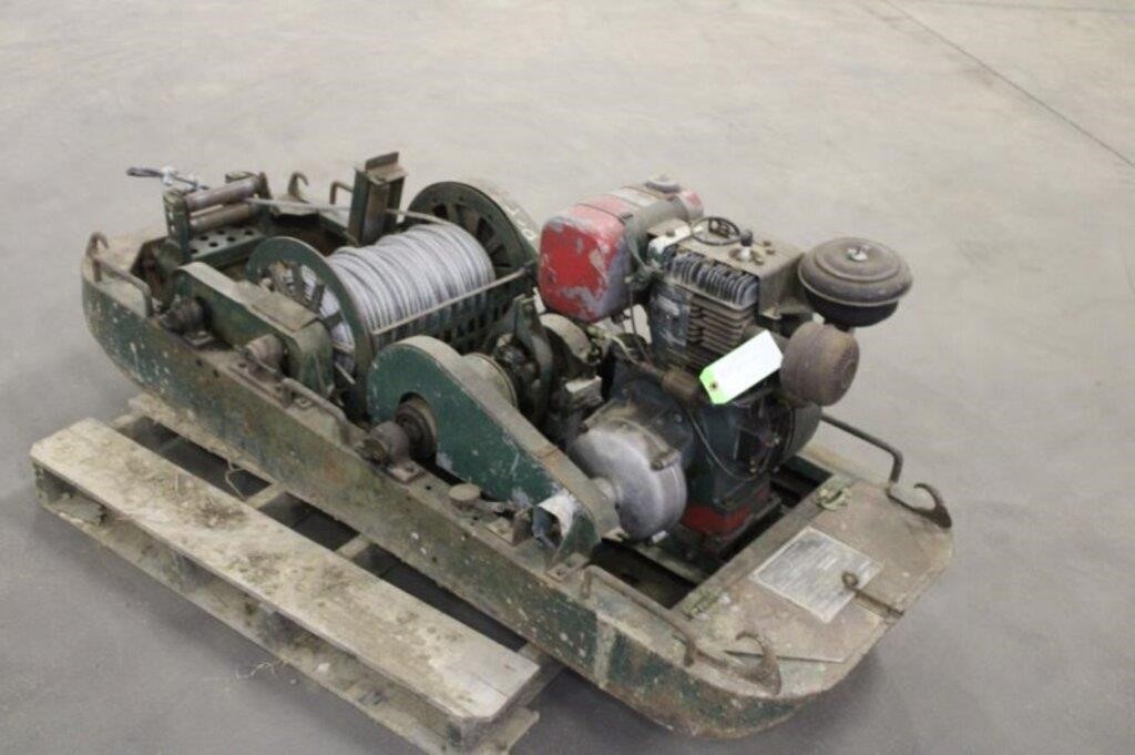 Military Winch on Skid, Works