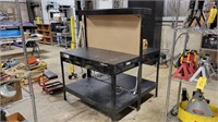 Workpro Metal Bench with Wood Top
