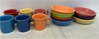 Fiesta Ware USA Colorful Mugs & Bowls