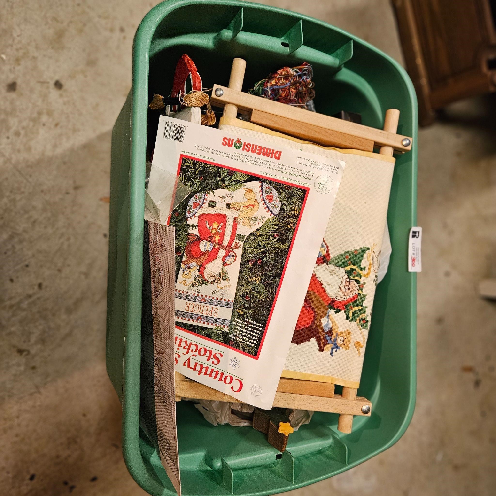 Tote of Christmas Items