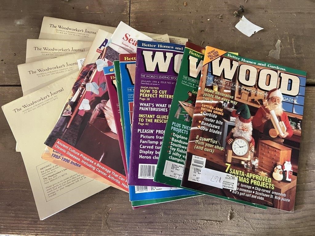LOT OF MISC WOODWORKING MAGAZINES