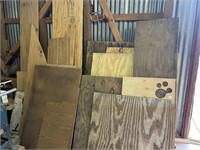 LOT OF MISC PLYWOOD & PANELING