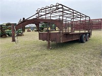 18’ Gooseneck cattle trailer
