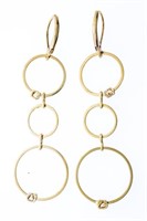 Chic - 3 Tier Drop Circle Style Earrings