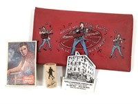 Vtg Elvis Pocket Book, Card & Other Memorabilia