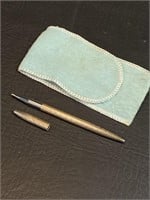 Tiffany & Co. Sterling Silver Purse Pen w/ Bag