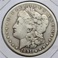 1891 CARSON CITY MORGAN SILVER DOLLAR