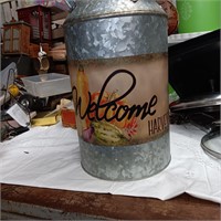 Galvanized Milk Can