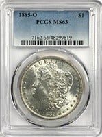 1885-O Morgan Silver Dollar MS-63