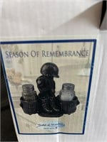 Salt and Pepper Holder "Season of Remembrance"