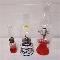 3 Oil Lamps