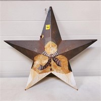 Rustic Metal Santa Star