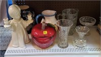 Apple Cookie Jar, Oriental & other Vases, Angel