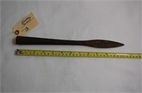 12" Hand Forged Throwing Spear- Spanish Colonial