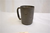 4.5" Pewter Pint Cup- Stamped