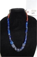 26" Lapis Lazuli Beaded Necklace