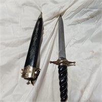 10" sword blade black and silver