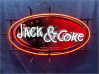 2007 "Jack & Coke" Neon sign (works) nice