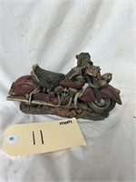 Indian Chief motorcycle resin sculpture