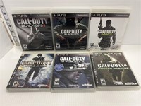 6 Play Station 3 Call of Duty games