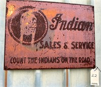 Indian Sales & Service sign
