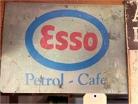 4 x Tin Reproduction Signs - 3 Indian/ 1Esso Small