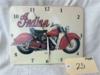 Indian motorcycle clock
