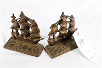 Pair of Ship Book Ends