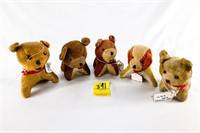 (5) Pin Cushion Puppies (3 w/ Tape Measure