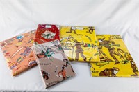 (5) Pkg's of Davy Crockett Fabric