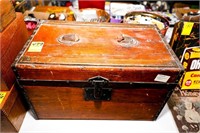 Antique Slated Top Child's Size Trunk