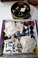 Box & Tin of Assorted Buttons
