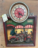 Harley Davidson clock & Harley mirror