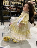 Lemon Drop Porcelain Doll & Jar
