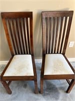Mahogany Teak Side Chairs for Dining